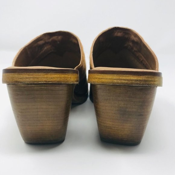 Cloud Walker “Planet” Tan Leather Western Mule 8 - Picture 4 of 8